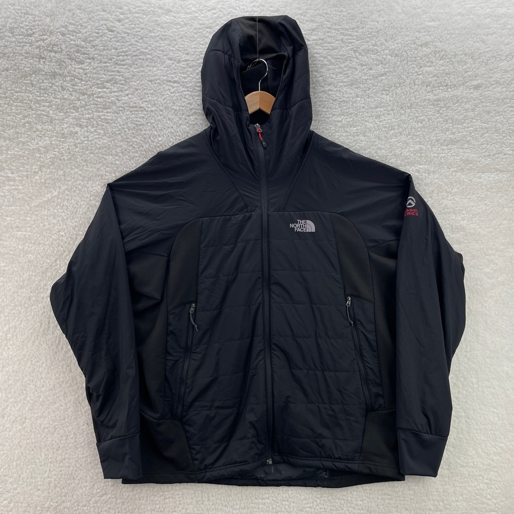The North Face Summit Series Mens XXL Black Primaloft Insulated Hooded Jacket